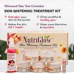 Buy NutriGlow Skin Whitening Treatment Facial Kit (310 gm) & Bleach Cream (43 gm) With Vitamin E and Retinol - Purplle