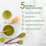 Buy NutriGlow Ultra Rich Natural Green Tea Facial Kit For Fights Signs of Ageing (250 gm) With 5-in-1 Face Massager - Purplle