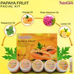 Buy NutriGlow Papaya Fruit Facial Kit For Blemish Free Fairer Complexion (260 gm) With Pink Hair Dryer - Purplle