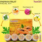 Buy NutriGlow Papaya Fruit Facial Kit For Blemish Free Fairer Complexion (260 gm) With Blue Hair Dryer - Purplle