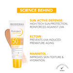 Buy Bioderma Photoderm Aquafluide SPF 50+ Claire / Light Shade - PA++++ - Sun Active Defense(40ml) - Purplle