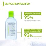 Buy Bioderma Sebium H2o Micellar Water, Cleanser And Make Up Remover (250ml) - Purplle