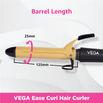 Buy VEGA VHCH-02 Ease Curl Hair Curler, 25mm Barrel - Purplle