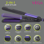 Buy VEGA 2 in 1 Hair Styler-Straightener and Crimper (VHSC-01), Black - Purplle