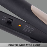 Buy VEGA Miss Dazzle Styling Set, Hair Straightener With Ceramic Coated Plates & 19 Mm Barrel Hair Curler Combo (VHSS-02), Black - 1 Pc - Purplle