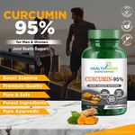 Buy HealthMeds Curcumin-95% with Spirulina, Bioperine for Good Skin,Joint Health-60 Capsules - Purplle