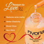 Buy Rivona Naturals 20% Vitamin C Serum|Kakadu Plum + Ascorbic Acid|Advanced Brightening Face Serum,Glowing,Anti-Aging Serum|For Men&Women|100% Vegan,Dermatologically Tested ,Cruelty Free 30 Ml - Purplle