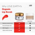Buy Love Earth Organic Lip Scrub With Shea Butter And Vitamin-E For Lip Hydration And Repair 30gm - Purplle