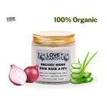 Buy Love Earth Organic Onion Hair Mask And Spa With Onion Extract For Smooth And Frizz Free Hair 100gm - Purplle