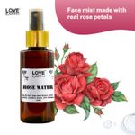 Buy Love Earth Rose Water Face Mist with real Rose Petals 100ml - Purplle