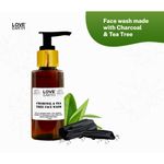 Buy Love Earth Charcoal Tea Tree Face Wash for Oil Control, Acne & Detox - Purplle