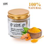 Buy Love Earth Haldi Chandan Rose Face Pack With Amba Haldi & Chandan, For Face & Body, Paraben Free 50 gm - Purplle