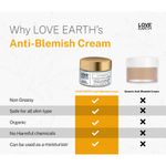 Buy Love Earth Anti-Blemish & Anti-Pigmentation Cream With Aloe Vera & Vitmain E For Reducing Acne, Pimples, & Skin Brightening 50gm - Purplle