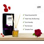 Buy Love Earth Reed Diffuser Rose Fragrance with Rose Extracts - Aromatherapy 30 ml - Purplle