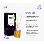 Buy Love Earth Reed Diffuser Lavender Scent with Lavender Extracts - Purplle
