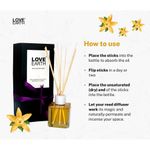Buy Love Earth Reed Diffuser Vanilla Aromatherapy Light Fragrance 30 ml - Purplle