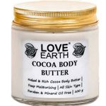 Buy Love Earth Cocoa Body Butter With Organic Shea Butter & Cocoa Butter For Skin Moisturization & Nourishment, For Men & Women 100gm - Purplle