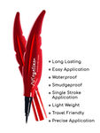 Buy AYA Waterproof 24 Hours Long Lasting Feather Eyeliner, Black ( 2ml) - Purplle
