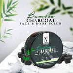 Buy NutriGlow NATURAL'S Bamboo Charcoal Face & Body Scrub With Activated Charcoal Powder, 200 gm - Purplle