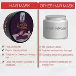 Buy NutriGlow NATURAL'S Onion Hair Mask For Effective Against Damaged Hair, 200 gm - Purplle