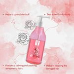 Buy NutriGlow NATURAL'S English Rose Shampoo For Scalp De-Tox/ Damage Repair, 300 ml - Purplle