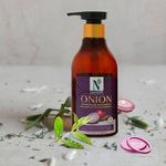 Buy NutriGlow NATURAL'S Combo of 2 Onion Hair Shampoo (300ml) & Hair Oil (100ml) For Anti Dandruff/ Damage Repair - Purplle