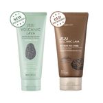 Buy The Face Shop The Faceshop Jeju Volcanic Lava Scrub Foam Gentle Exfoliator for Tan Removal, Whiteheads and Blackheads |for Normal to Oily Skin,140ml - Purplle
