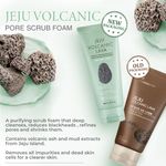 Buy The Face Shop The Faceshop Jeju Volcanic Lava Scrub Foam Gentle Exfoliator for Tan Removal, Whiteheads and Blackheads |for Normal to Oily Skin,140ml - Purplle