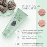 Buy The Face Shop The Faceshop Jeju Volcanic Lava Scrub Foam Gentle Exfoliator for Tan Removal, Whiteheads and Blackheads |for Normal to Oily Skin,140ml - Purplle