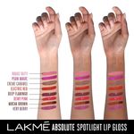 Buy Lakme Absolute Spotlight Lip Gloss, Deep Flamingo, 4 ml - Purplle