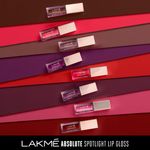 Buy Lakme Absolute Spotlight Lip Gloss, Deep Flamingo, 4 ml - Purplle