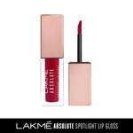 Buy Lakme Absolute Spotlight Lip Gloss, Deep Flamingo, 4 ml - Purplle