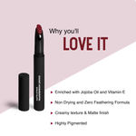 Buy SUGAR Cosmetics Matte Attack Lipstick for Women | Transferproof & Smudgeproof | Lasts upto 12hrs | Enriched With Jojoba Oil | 2 gm - 17 Grateful Red - Purplle