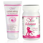 Buy Vigini 100% Natural Actives Vaginal Lubricant Lube Gel + Sexual Arousal Vigour Performance Stamina Booster Capsules Women - Purplle