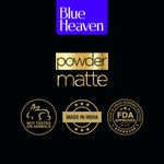 Buy Blue Heaven Powder Matte Lipstick for Women | Highly Pigmented | Light Weight | Creamy & Comfortable Buttery Texture | Luxe Matte Finish | Fiery Orange | 3.5 gm - Purplle