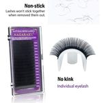 Buy NAGARAKU 16Rows Faux mink individual eyelash lashes maquiagem cilios for professionals soft mink eyelash extension (Thickness 0.12mm / 11mm Length, J curl) (BME-0.12/11mm J) - Purplle