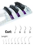 Buy NAGARAKU 16Rows Faux mink individual eyelash lashes maquiagem cilios for professionals soft mink eyelash extension (Thickness 0.12mm / 11mm Length, J curl) (BME-0.12/11mm J) - Purplle