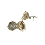 Buy Crunchy Fashion Traditional Gold Plated White Pearls Jhumka Earrings - Purplle