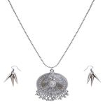 Buy Crunchy Fashion Oxidized German Silver Jewellery set - Purplle