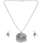 Buy Crunchy Fashion Oxidized German Silver Jewellery set - Purplle