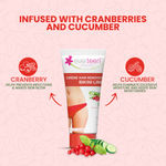 Buy everteen SILKY Hair Removal Cream with Cranberry and Cucumber for Bikini Line & Underarms in Women and Girls | No Harsh Smell, Skin Darkening or Rashes | 1 Pack 50 gm with Spatula and Coin Tissues - Purplle