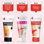 Buy everteen SILKY Hair Removal Cream with Cranberry and Cucumber for Bikini Line & Underarms in Women and Girls | No Harsh Smell, Skin Darkening or Rashes | 1 Pack 50 gm with Spatula and Coin Tissues - Purplle