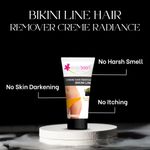 Buy everteen RADIANCE Hair Removal Cream with Charcoal, Kojic Acid and Vitamin C for Bikini Line & Underarms in Women and Girls | No Harsh Smell, Skin Darkening or Rashes | 2 Pack 50 gm Each with Spatula and Coin Tissues - Purplle