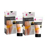 Buy everteen RADIANCE Hair Removal Cream with Charcoal, Kojic Acid and Vitamin C for Bikini Line & Underarms in Women and Girls | No Harsh Smell, Skin Darkening or Rashes | 2 Pack 50g Each with Spatula and Coin Tissues - Purplle