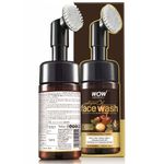 Buy WOW Skin Science Moroccan Argan Oil Foaming Face Wash with Built-in Brush - (100 ml) - Purplle
