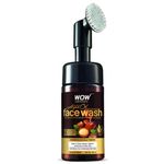 Buy WOW Skin Science Moroccan Argan Oil Foaming Face Wash with Built-in Brush - (100 ml) - Purplle