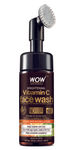 Buy WOW Skin Science Brightening Vitamin C Foaming Face Wash With Built-In Face Brush (150 ml) - Purplle