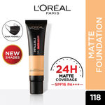 Buy L'Oreal Paris Infallible 24H Matte Cover Liquid Foundation, 118 Rose Linen (35 ml) - Purplle
