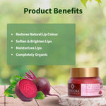 Buy Samisha Organic Beetroot Lip Lightening Scrub For Dark Spots Removal, Soft & Hydrated Lips (30 g) - Purplle
