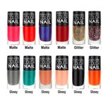 Buy Ronzille Color Nail Premium Long Lasting Nail Paint Quick Dry 6 ml Each Pack of 12 (Combo C ) - Purplle